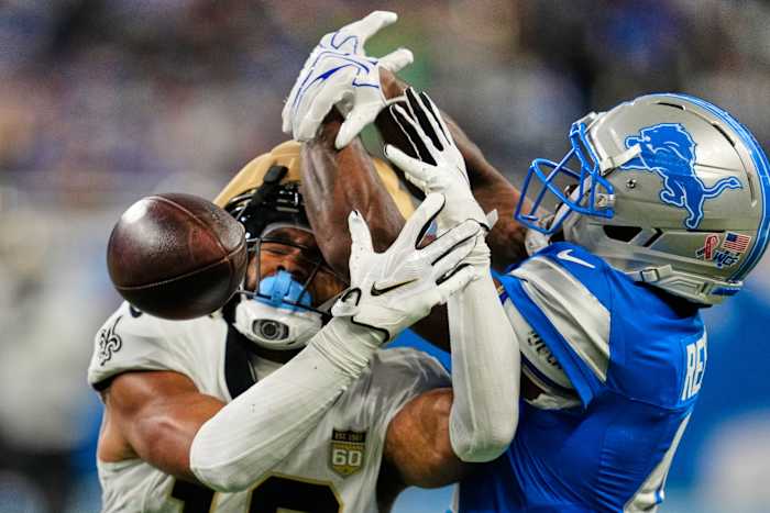 Lions escape with 31-30 win over Saints in OT after Kellen Moore chooses to go for 2 and the win