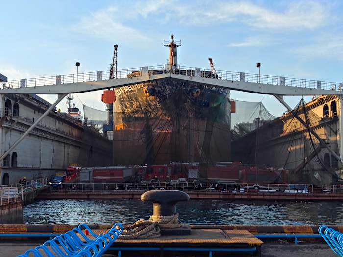 25 dead after cargo ship catches fire in China's port, state media says