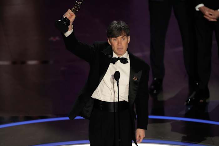 Cillian Murphy wins his first best actor Oscar for role in ‘Oppenheimer' biopic