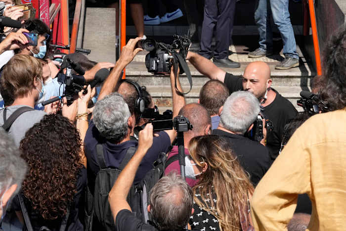 Train station protests fizzle in Italy as COVID passes start