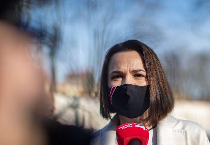 Belarus opposition leader in Slovenia before EU presidency