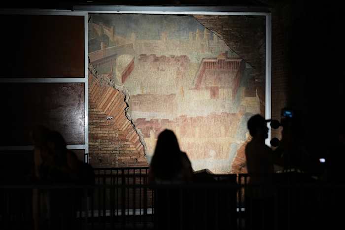 Ancient Rome's biggest fresco and mosaic opens to visitors three decades after discovery