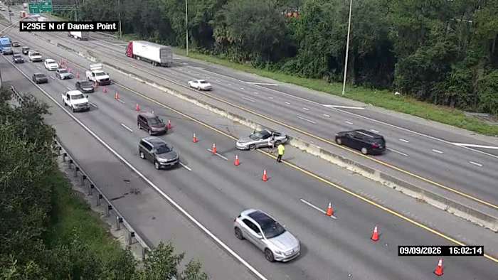 Traffic Alert: Backups on I-295 near Heckscher Drive after crash