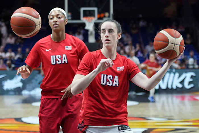 Rivals Angel Reese and Caitlin Clark having 'fun' playing together for US and not against each other This site asks for consent to use your data