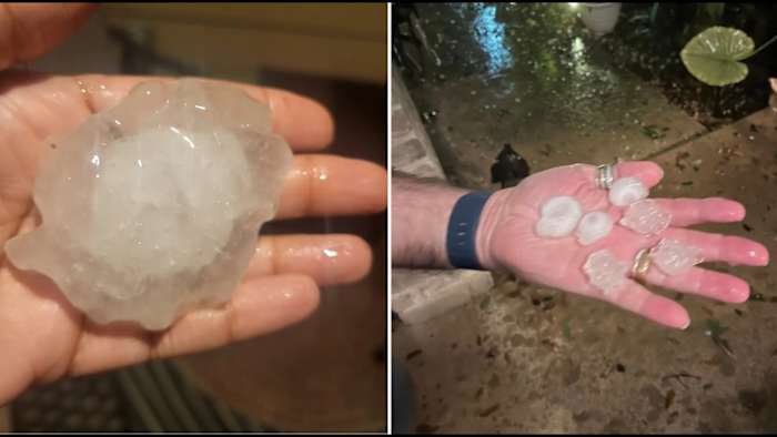 Viewers share photos, videos of hailstones and rain across San Antonio on KSAT Connect