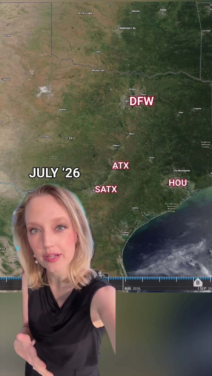 Texas Drought Visible from Space!