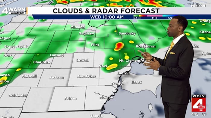 Warm, humid with showers midweek before pleasant change in Metro Detroit
