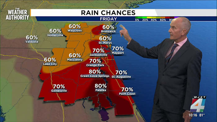 Daily Showers, Storms Possible As Heat Index Nears 105
