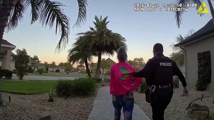 Body camera video shows arrest of Lady Lake woman accused of threatening bicyclists with car