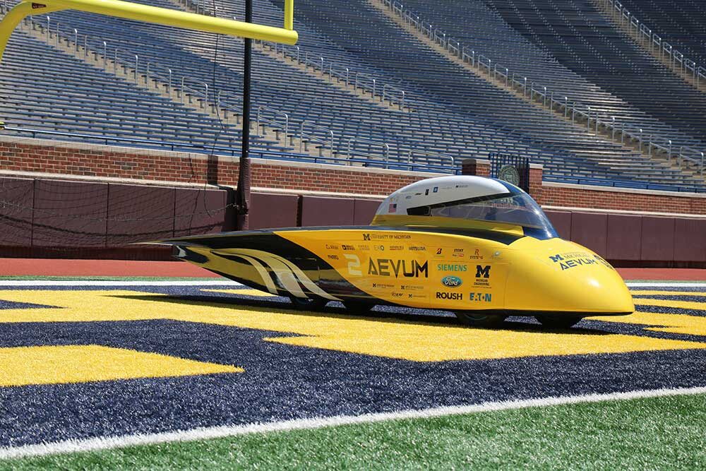 Take a look at University of Michigan's new solar car 'Aevum'