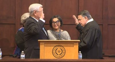 Peter Sakai helms first Bexar County Commissioners court meeting