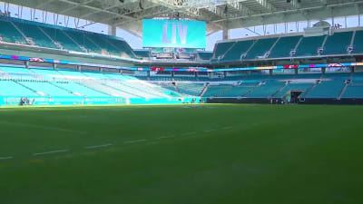 Crews work tirelessly to get Hard Rock Stadium ready for Super Bowl LIV