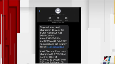 These text messages appear to come from Amazon. But the BBB says  These text messages appear to come from Amazon. But the BBB says