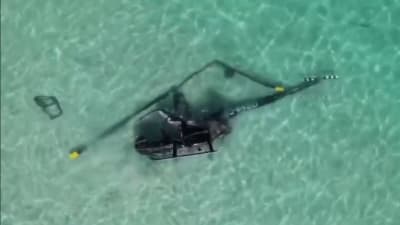 Helicopter crashes into ocean just feet from Miami Beach shore