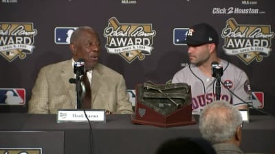 Altuve named 2017 AL Hank Aaron Award winner