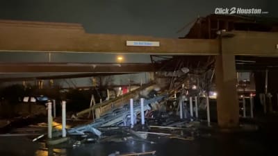 Possible tornado leaves path of destruction in Bowie, Texas