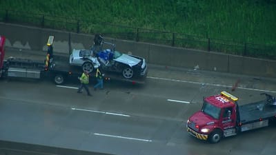 Two-car crash at Sixth and E leaves both drivers injured , closes  intersection