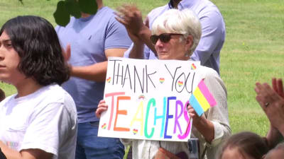 New Jersey middle school removes rainbow-themed signs after