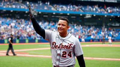 Detroit Tigers' Miguel Cabrera rounds the bases after hitting a solo home  run during the sixth inning of a baseball game against the Chicago White  Sox in Chicago, Saturday, June 5, 2021. (