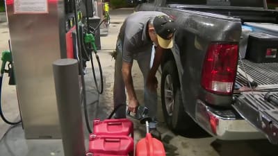 Patience wears thin as frustrated drivers endure long lines at gas pumps