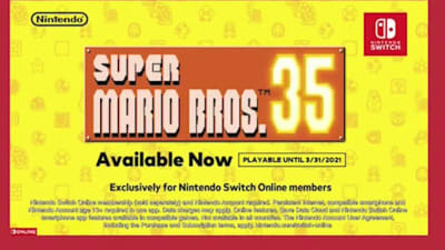 Super Mario Bros. 35 Launches Free For Nintendo Switch Online Members On  October 1, 2020 – NintendoSoup