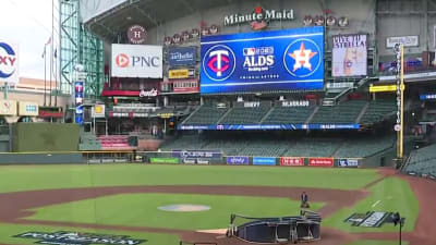 Houston Astros World Series trophy photo op at Minute Maid Park as store  marks down postseason merchandise 50%