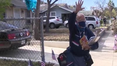 North Tustin neighbors surprise beloved mailman with festive send