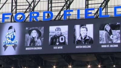 Detroit Lions honor Oxford High School victims both on and off the field