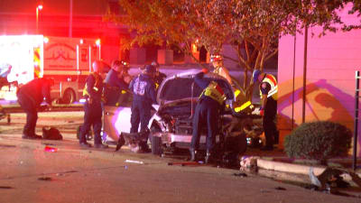 Driver dies in Mission Point rollover crash, van hits parked cars