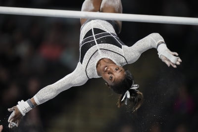 Gymnastics: Simone Biles dazzles in first competition since Tokyo