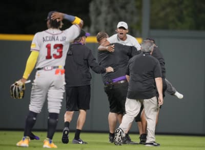 Fuentes, Rockies split doubleheader with virus-short Padres