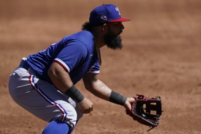 Rougned Odor is cleanshaven: no beard with the New York Yankees