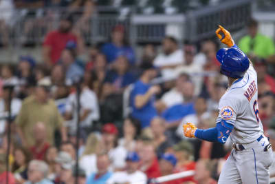 Mets launch 3 homers to beat MLB-leading Braves 10-4 for 7th win