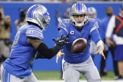 Detroit Lions defensive back Mike Ford (38) plays against the