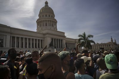 Cubans protest against food shortages and rising prices