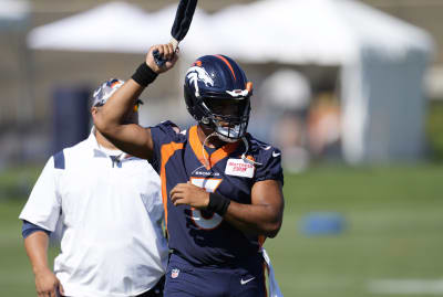 How Does Denver Broncos QB Russell Wilson Look at Training Camp? Orange and  Blue Today 8.1.2023 