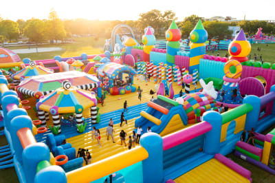 Big bouncy house top