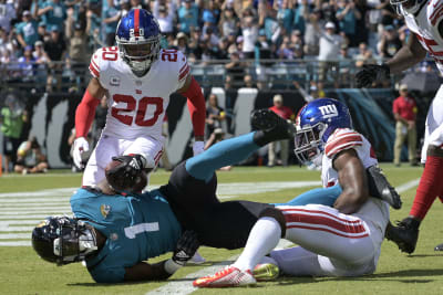 Giants stop Jaguars at 1-yard line for 23-17 win, get to 6-1