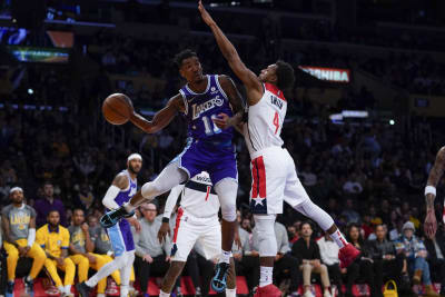 Los Angeles Lakers guard Malik Monk (11) during an NBA basketball
