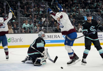 MacKinnon shines in clinching win, helps Avs win Stanley Cup