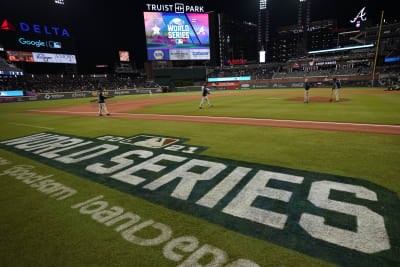 Braves fans watch game outside Truist Park, team heads to NLCS