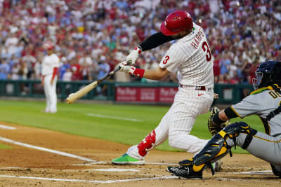 Bryce Harper homers in the 7th inning and leads the playoff-bound Phillies  past the Pirates 7-6