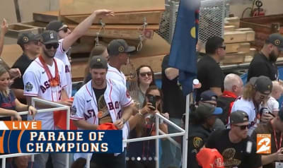 PHOTOS: See the best signs from the Astros' victory parade route