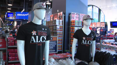 A mannequin wears the jersey of retired Texas Rangers player