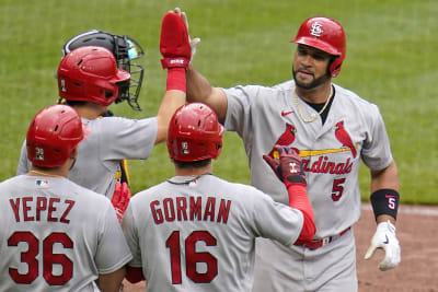 Gorman hits 2 homers in St. Louis' 9-4 win over Toronto