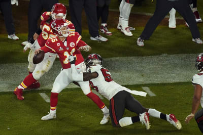 Patrick Mahomes Kansas City Chiefs Super Bowl LV 55 On Field