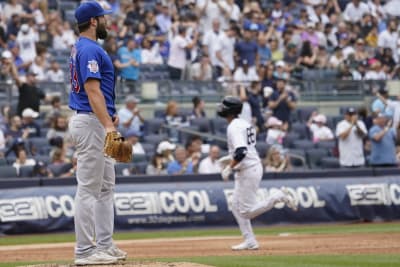 Carpenter hammers Cubs; 2 HRs, 7 RBIs in Yanks' 18-4 rout