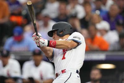 This Astros fan wore a helmet and batting gloves just in case the