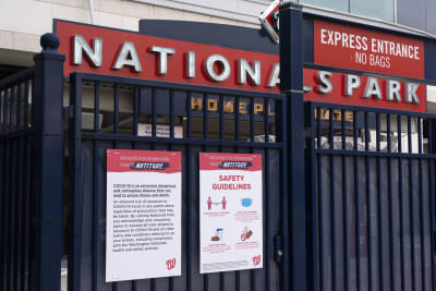 Washington Nationals Fans Welcome Sign