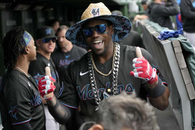 2023 Spring Auction: Jorge Soler Game Used City Connect Helmet from 2022  Season - Miami Marlins